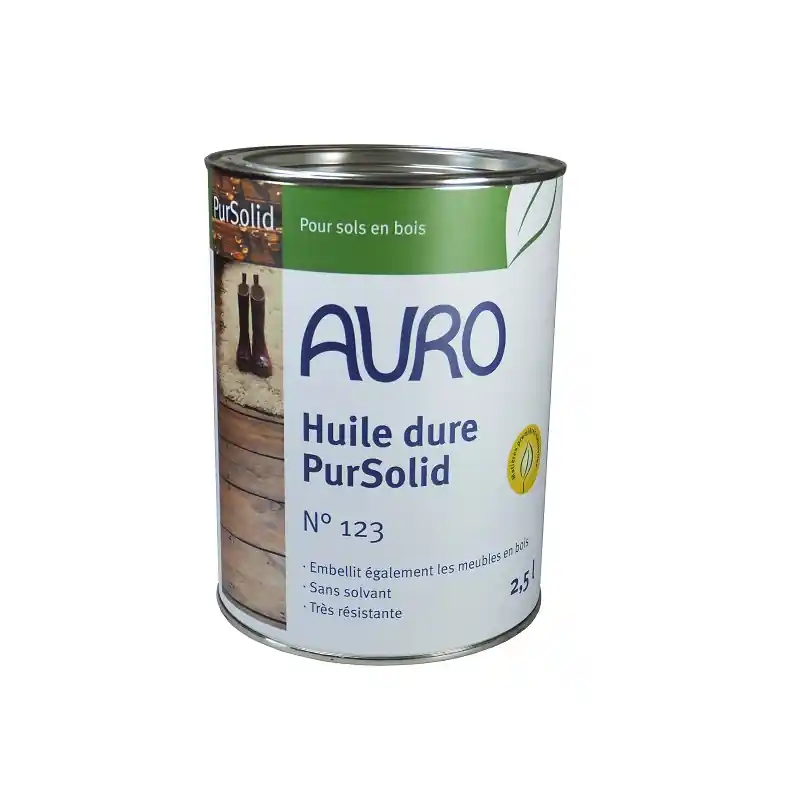 Huile dure Auro PurSolid n°123 2,5L sans solvant prêt à l‘emploi
