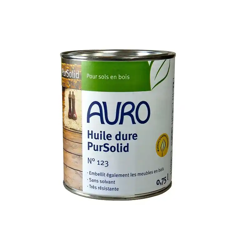 Huile dure Auro PurSolid n°123 0,75L sans solvant prêt à l‘emploi