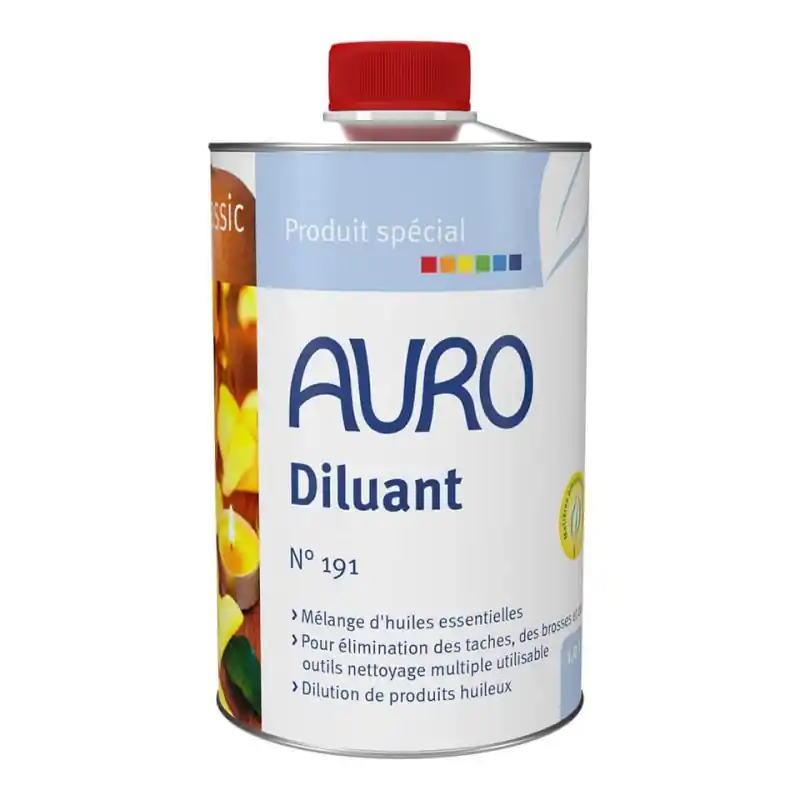 Diluant végétal Auro n°191 1L à base d‘huile essentielles d‘orange