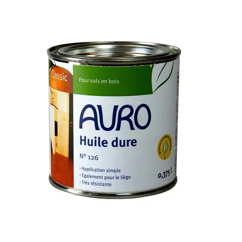 Huile dure Auro Classic n°126 0,375L pour sols en bois