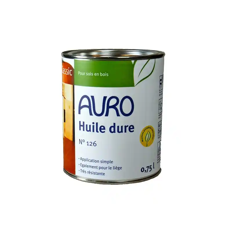 Huile dure Auro Classic n°126 0,75L pour sols en bois