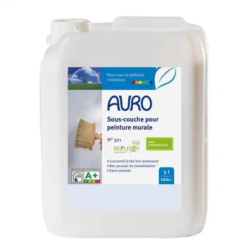 Sous-couche pour peinture murale Auro n°301 5L sans solvant