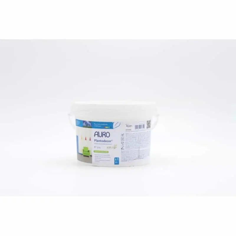 Peinture murale premium Auro Plantodecor n°524 1L intérieure blanche