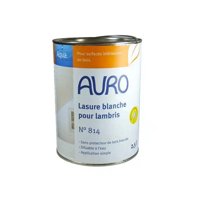 Lasure blanche pour lambris Auro n°814 2,5L