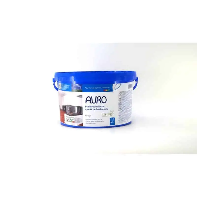 Peinture au silicate Auro n°303 intérieur 5L qualité professionnelle