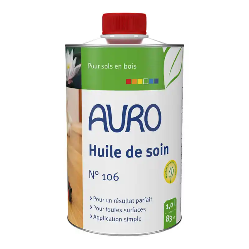 Huile de soin Auro n°106 1L pour sols en bois prêt à l‘emploi