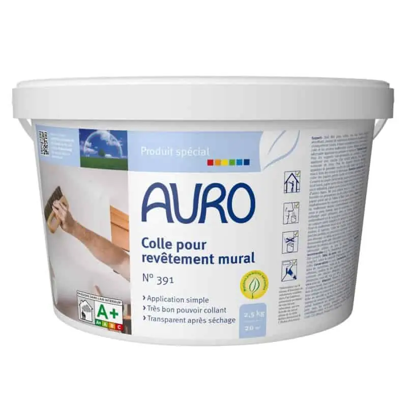 Colle pour revêtement mural Auro n°391 2,5Kg prêt à l‘emploi