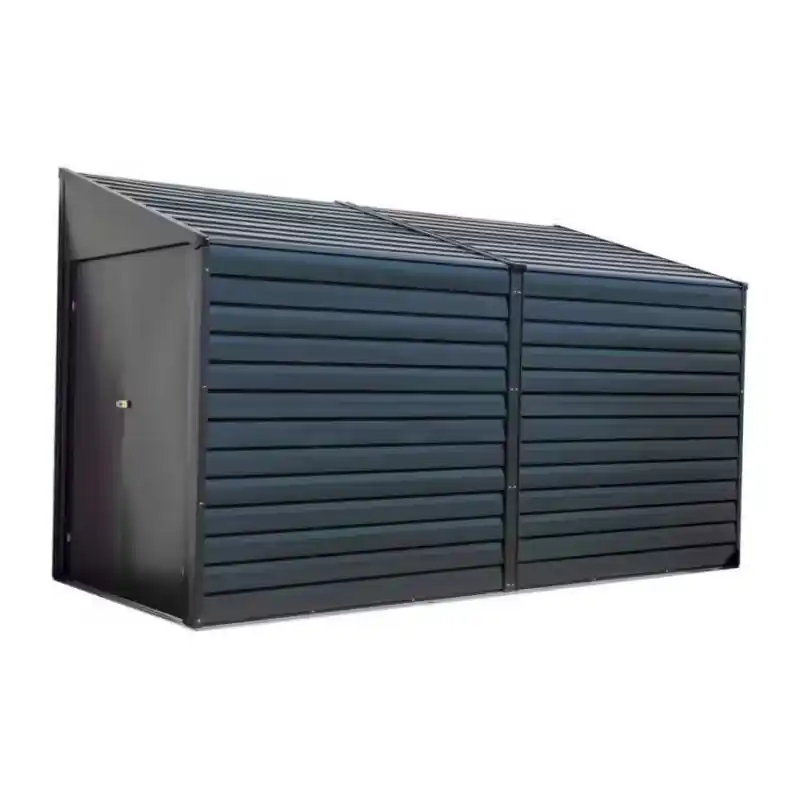 Double abri métal Habrita Foresta Arrow Yardsaver 3,66m2 toit 1 pente