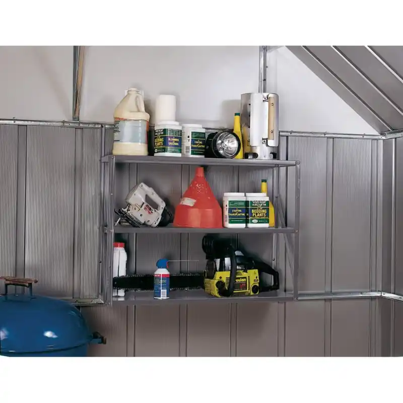 Etagère Habrita Foresta Arrow 3 plateaux 84,3x27x76,68cm acier gris