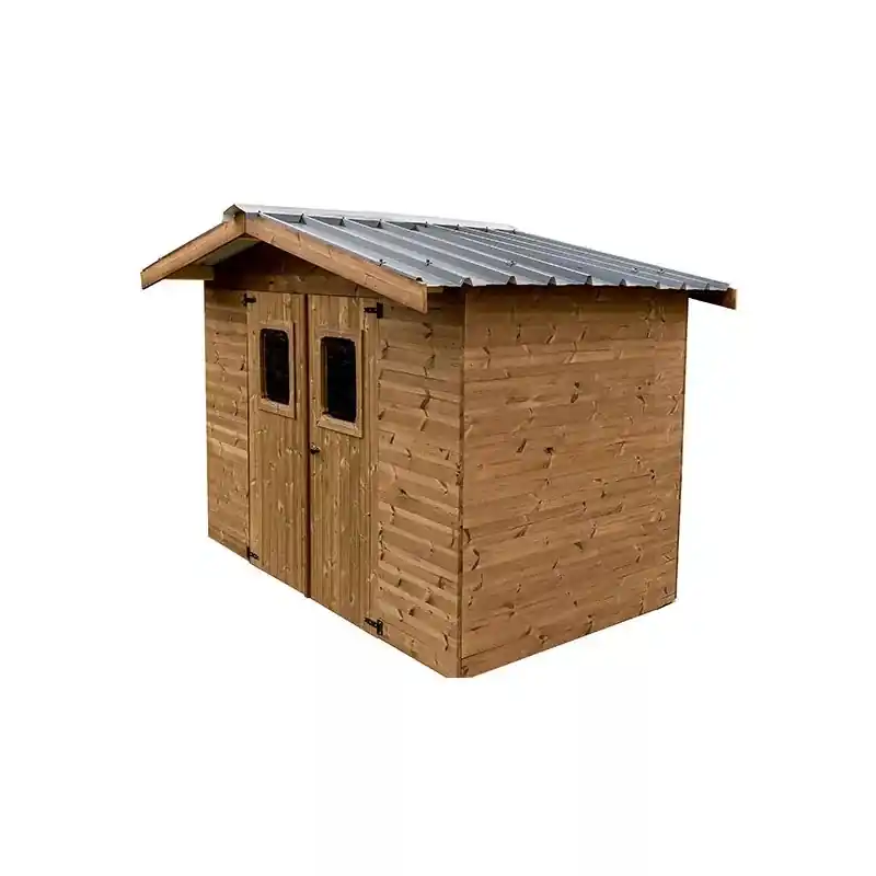 Abri Habrita Foresta THE2420.02T Therma double pente 7,04m2 brun doré