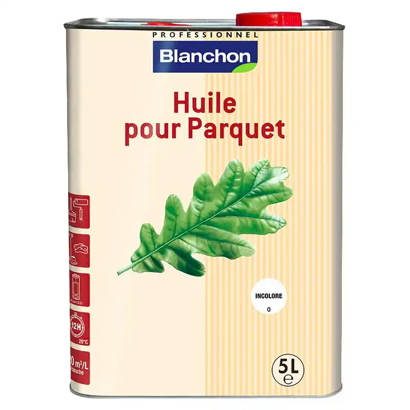 Huile pour parquet Blanchon 5L incolore prêt à l‘emploi