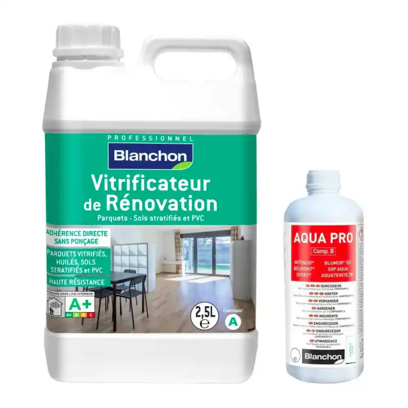 Vitrificateur de rénovation Blanchon 2,5L avec durcisseur 0,25L satiné
