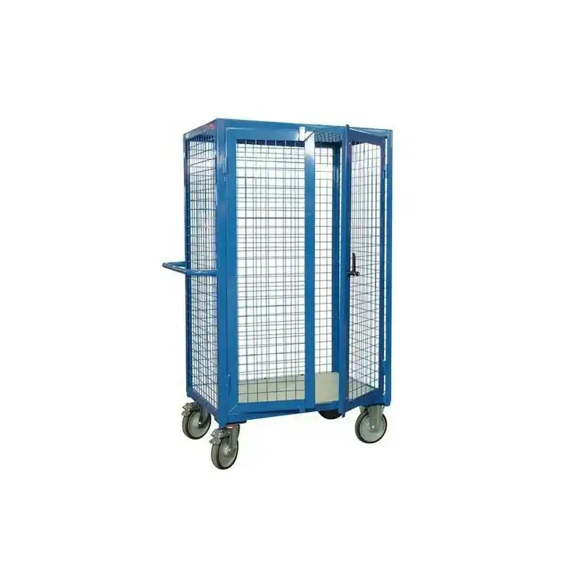 Servante grillagéeVerrouillable toit charge 500 kg 1200x800mm Diam rou