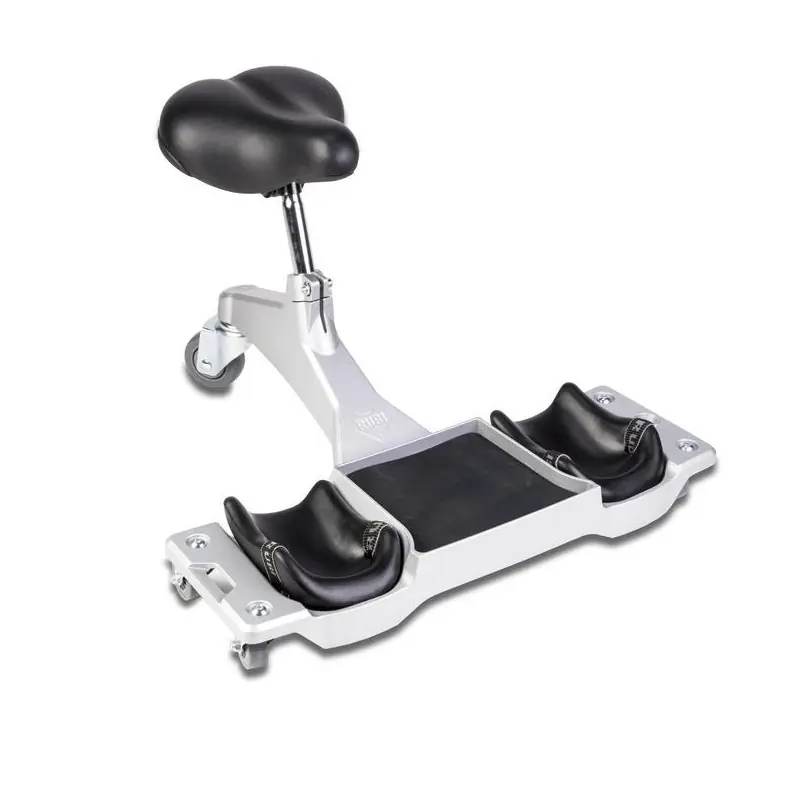 Siège ergonomique Rubi SR-1 aluminium 130kg avec 7 roues en caoutchouc