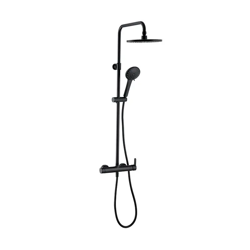 Colonne de douche Wirquin Black Roma Touch 5 jets mitigeur mécanique