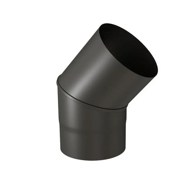 Coude 45° TEN 342445 émail noir mat D139mm