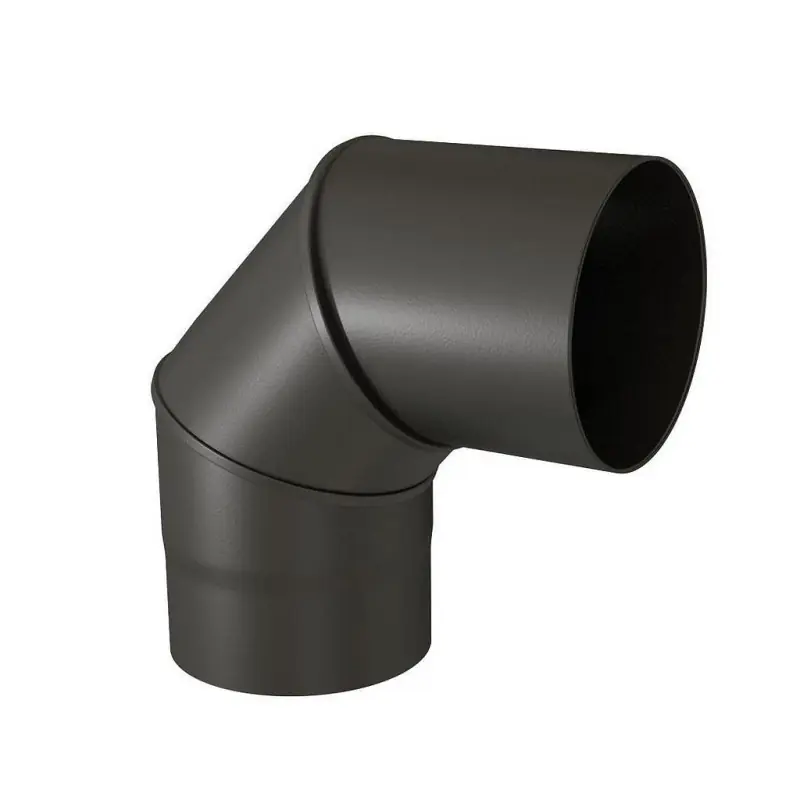 Coude équerre 90° TEN 342421 émail noir mat D150mm