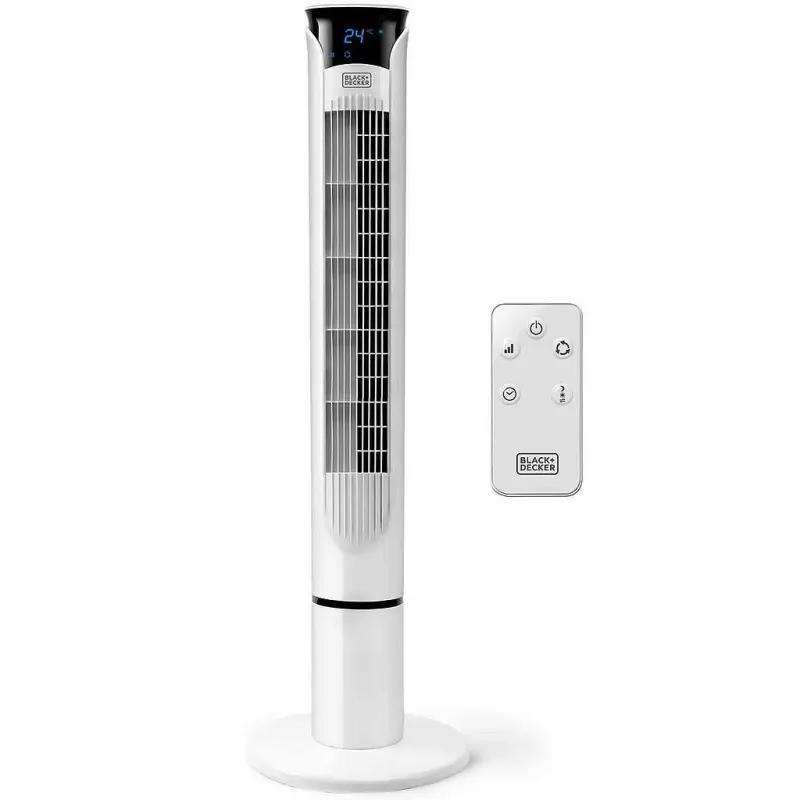 Ventilateur colonne Black and Decker BXEFT49E blanc 100cm 45W