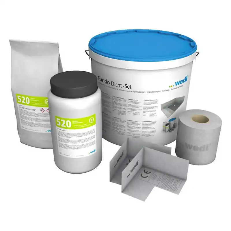 Kit d‘étanchéité Wedi Fundo 73796000 pour receveur de douche