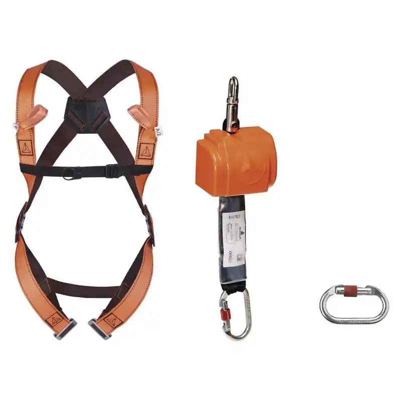 Kit antichute Delta Plus ELARA140GT vertical 2,50m taille S/M/L orange