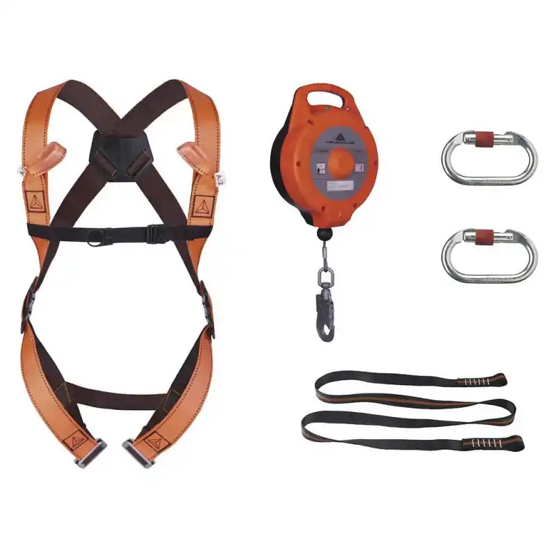 Kit antichute Delta Plus ELARA270 vertical 10m taille S/M/L orange