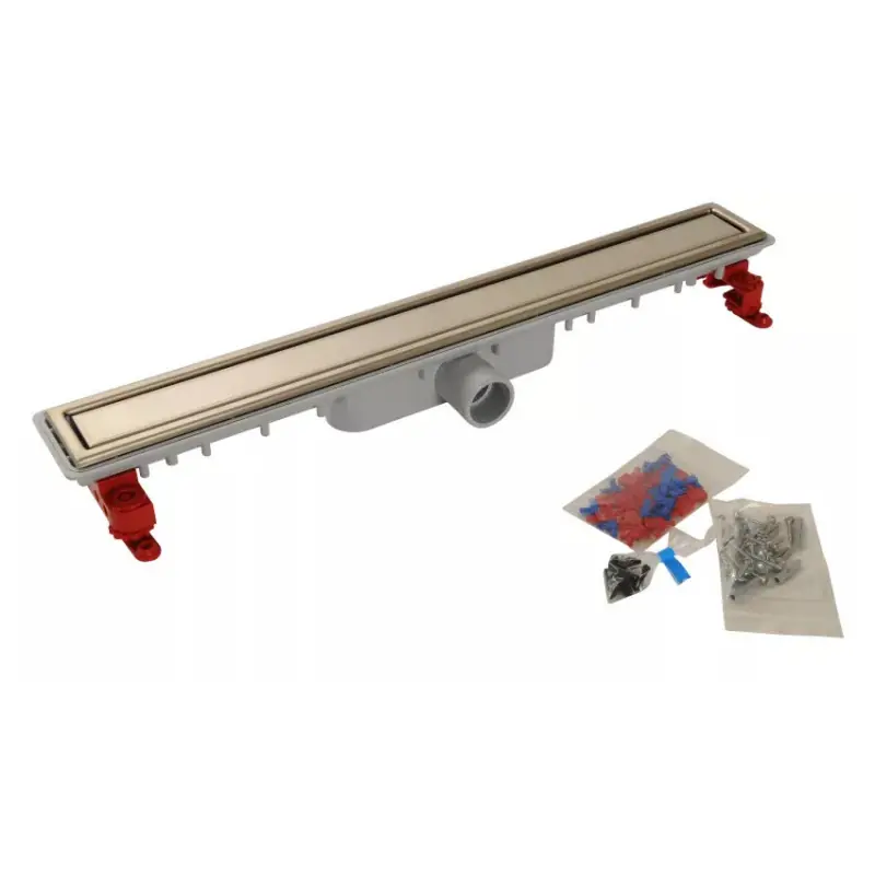 Caniveau de douche Nicoll Docia SICANFH70R 690x95mm D40mm sans natte