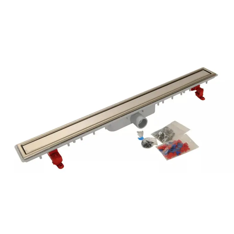 Caniveau de douche Nicoll Docia SICANFH90R 890x95mm D40mm sans natte