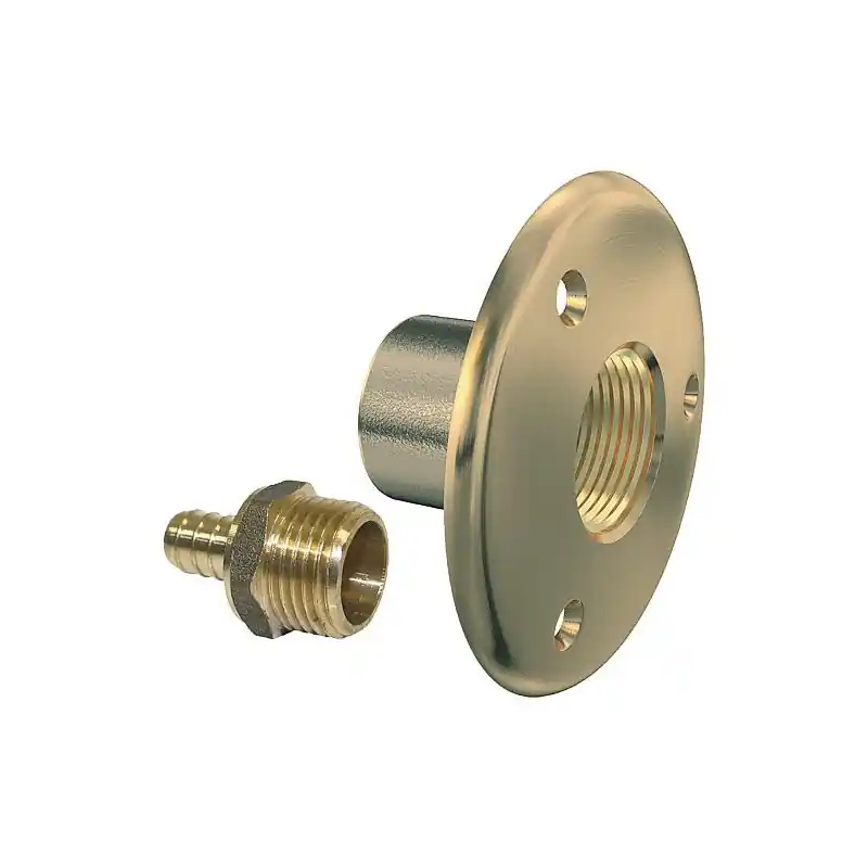 Applique traversée de cloison Watts 6505 raccord à sertir D12mm 1/2"F