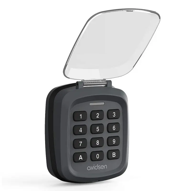 Clavier à code Avidsen 114255 portée radio 80m 433Mhz avec 2 piles AAA