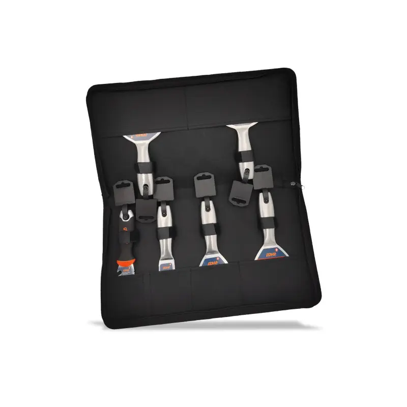 Lot de 6 couteaux à enduire premium Edma 610161 avec sacoche