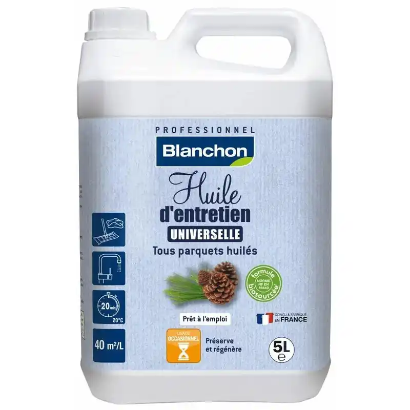 Huile d‘entretien universelle Blanchon 5110079 biosourcée satiné 5L