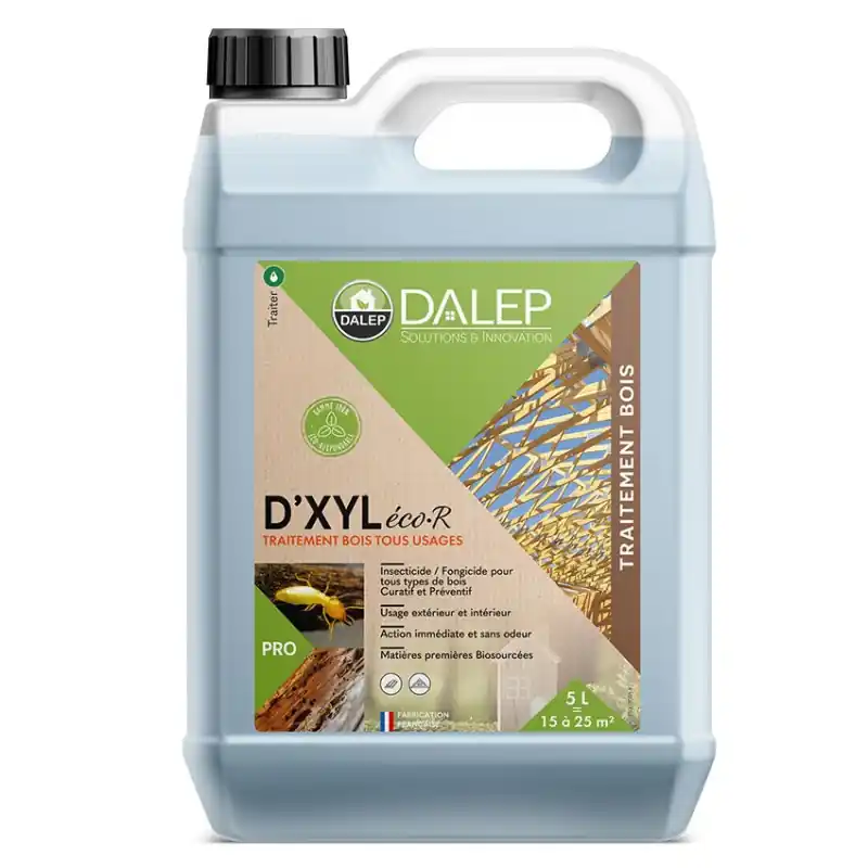 Traitement bois tous usage Dalep D’XYL éco·R pour 20 à 100m2 20l