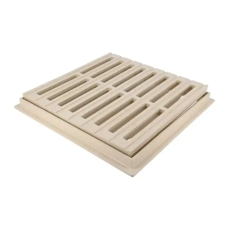 Grille de sol Nicoll GRC30S avec cadre 30x30cm sable