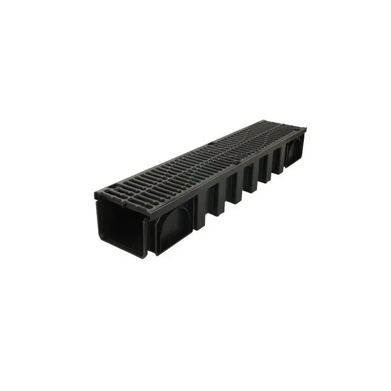 Caniveau Nicoll Connecto CAN15BF avec grille 1m noir