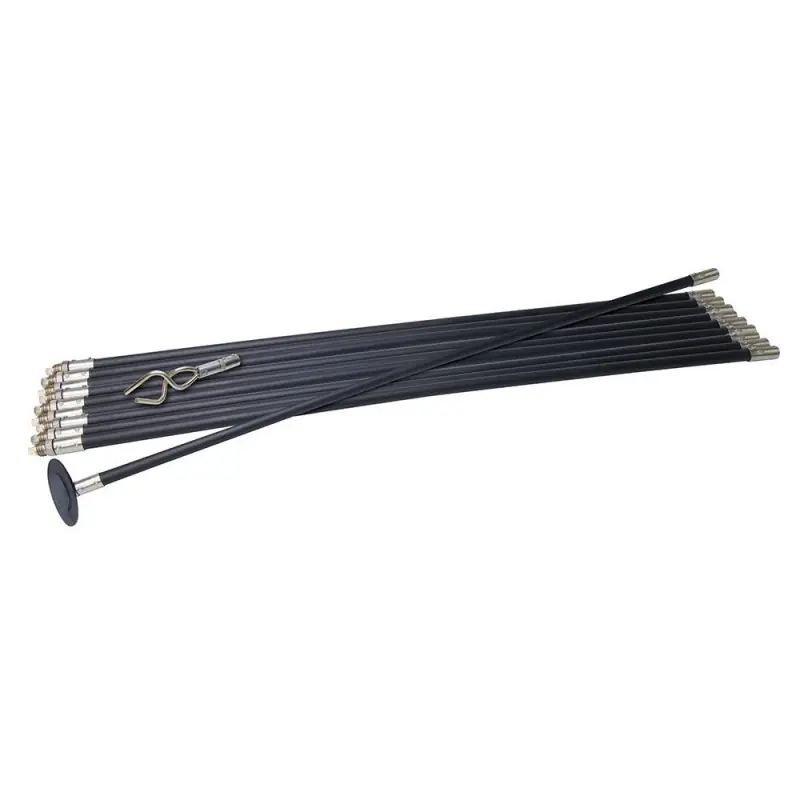 Kit de 12 cannes de curage Silverline Lock Rod