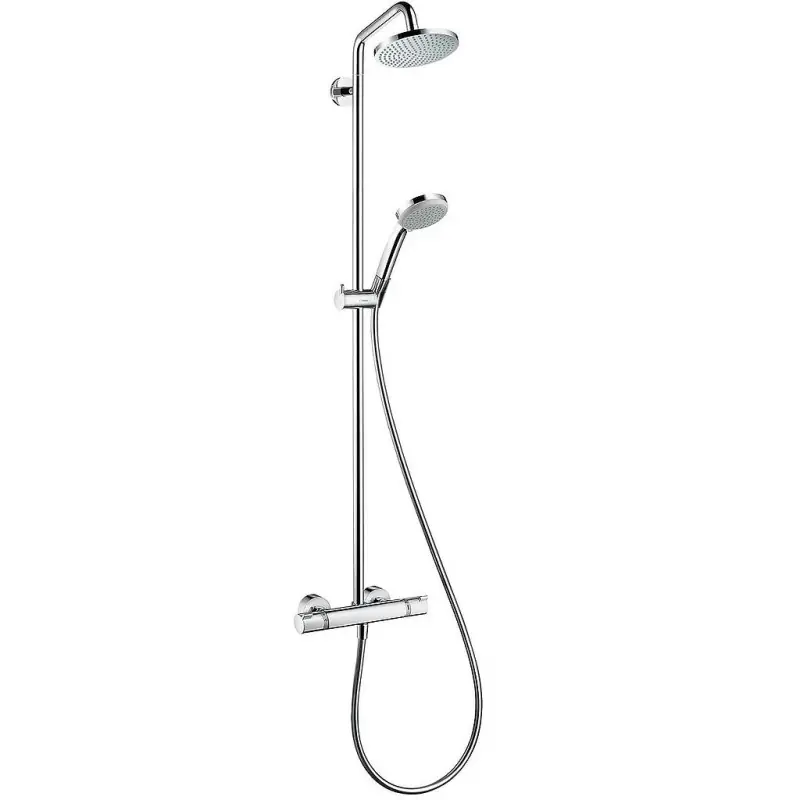 Colonne de douche avec thermostat Hansgrohe Croma 160 1 jet chromé