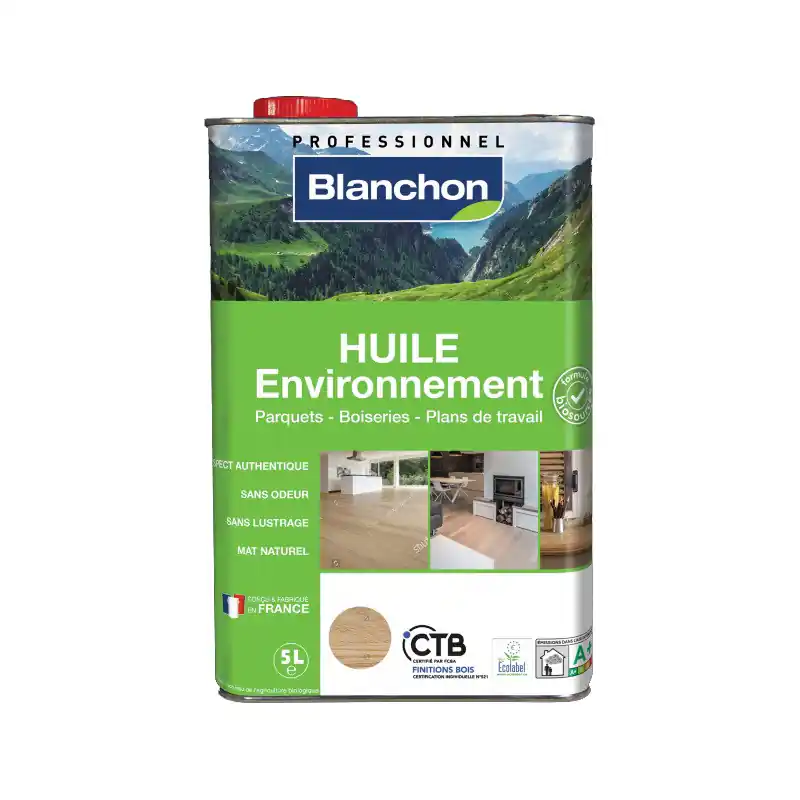 Huile Environnement Biosourcée Blanchon 5l chêne