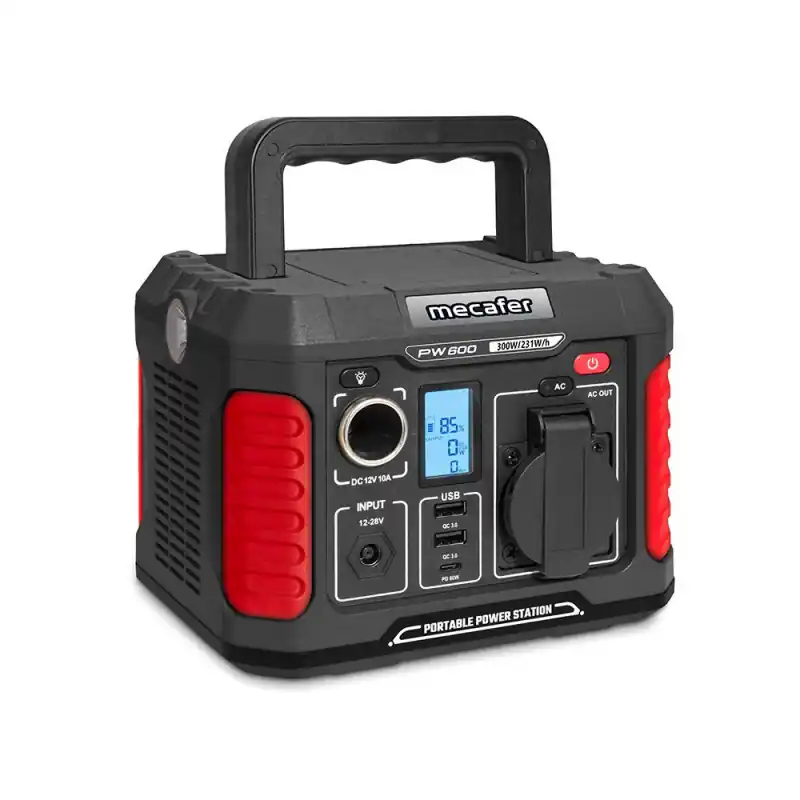 Station d’énergie LITHIUM Mecafer PW600 600W batterie 231w/h
