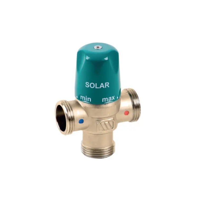 Mitigeur thermostatique solaire Watts MMV-S corps 1” mâle DN25 nickelé