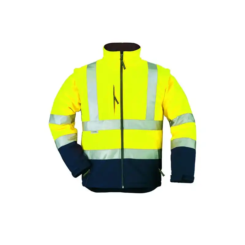 Veste Softshell Coverguard STATION haute visibilité jaune / marine XXL