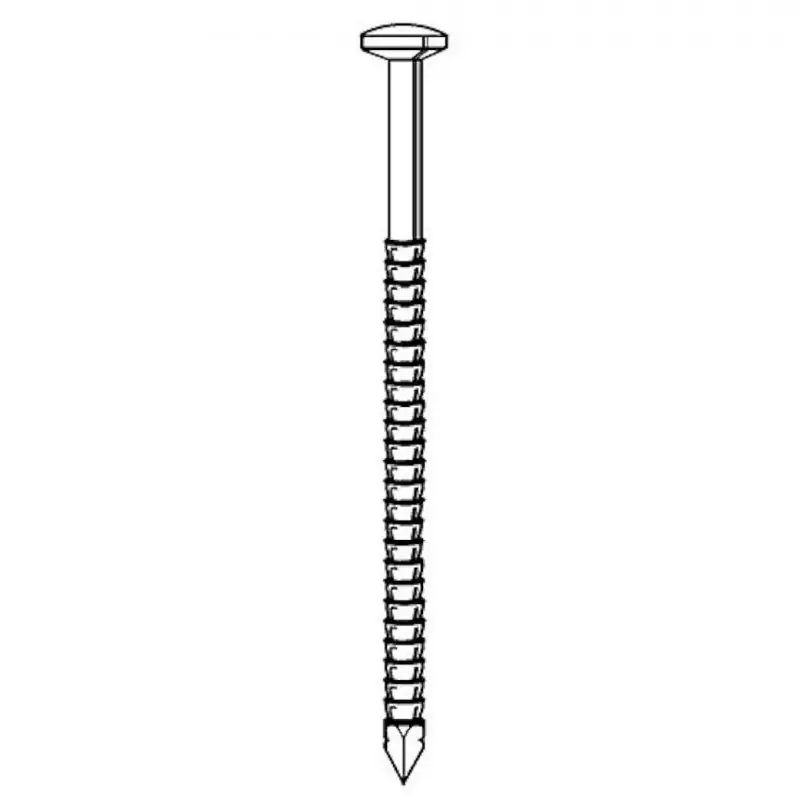 Pointe tête bombée Alsafix TB250609 2,5/2,7x60 annelée inox 1kg