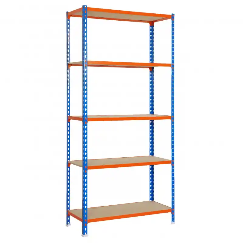 Etagère Simonrack KIT MADERCLICK PLUS 5/400 bleu orange 2000x1000x400mm