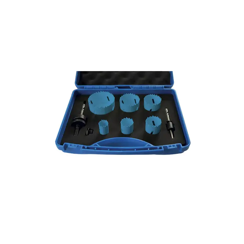 Coffret de 6 Trépans Bi-métal Leman avec accessoires