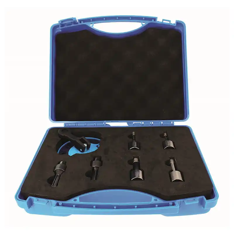 Coffret de 4 trépans diamantés Leman VAL66.04 M14 grès cérame