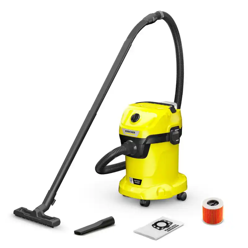 Aspirateur eau et poussières à batterie Karcher WD 3-18 machine seule