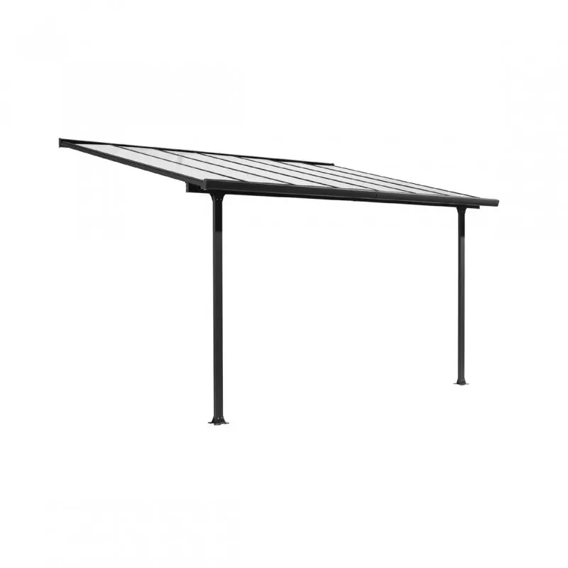 Toit terrasse Habrita TT3042AL+RT alu 12,83m2 avec toile d‘ombrage