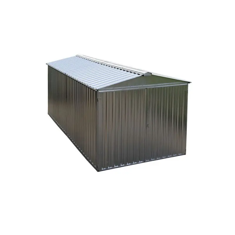 Garage métallique GM2666.GA montage rapide 15,34m2 galvanisée 4/10mm
