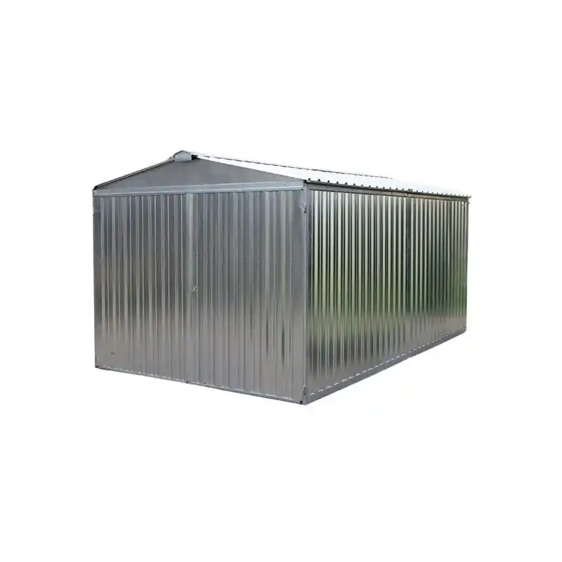Garage métallique GM2653.GA montage rapide 13,05m2 galvanisée 4/10mm