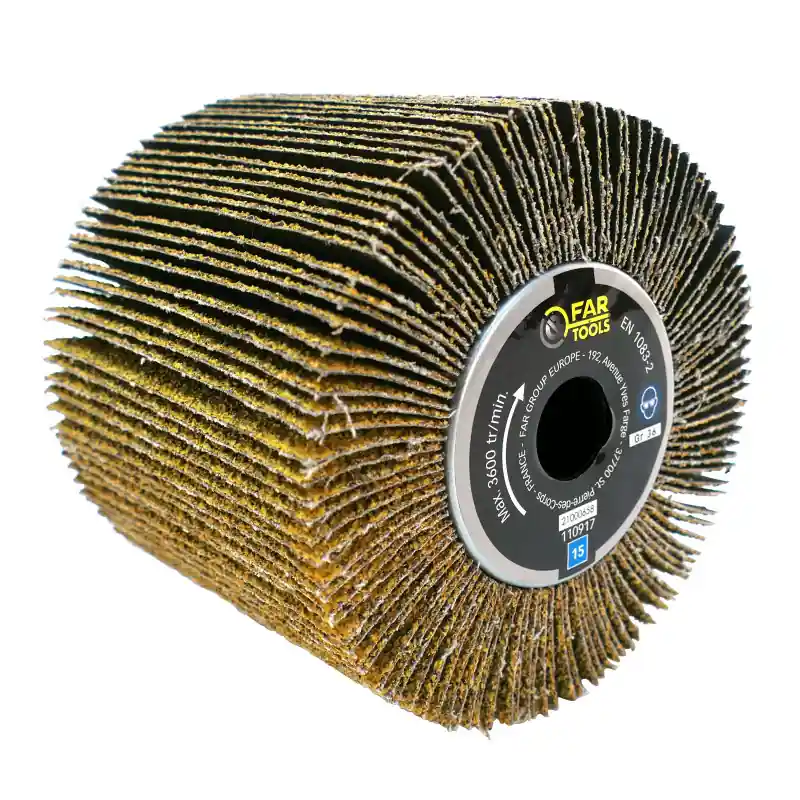 Brosse à lamelles abrasives Fartools A36 pour poncer surfaces planes