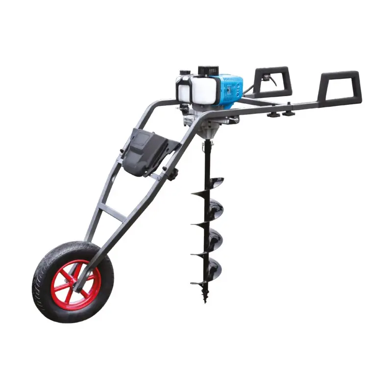 Tarière brouette thermique Leman LOTAR053 52cm3 2 temps à essence